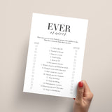 Class Reunion Ever or Never Game Printable