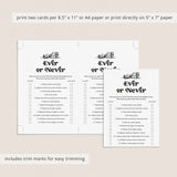 Printable Book Club Never Have I Ever Questions