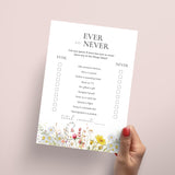 Mother's Day Ever or Never Game Has Mom Ever Printable