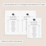 Printable Ever or Never Game for Graduation Party