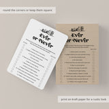 Printable Book Club Never Have I Ever Questions