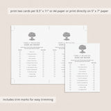 Ever or Never Family Reunion Game Printable