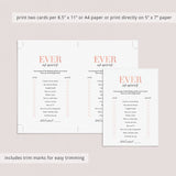 Printable Ever or Never Game for Teen Birthday Party