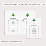 Printable Family Reunion Icebreaker Game Ever or Never