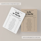 Printable Icebreaker Games for Family Reunion