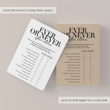 Ever or Never Office Party Icebreaker Game Printable
