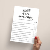 Fun Party Game for Book Lovers | Fact or Fiction Printable