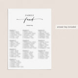 Family Feud Mother's Day Edition Printable Game with Answers