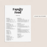 Office Feud Game Questions and Answers Printable