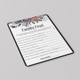 Halloween Theme Bridal Shower Family Feud Questions and Answers Printable