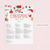 Family Feud Get Lit Christmas Party Game Printable