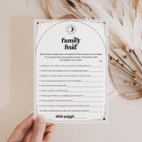 Celestial Theme Bridal Shower Family Feud Questions and Answers