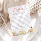 Easter Family Feud Questions and Answers Printable
