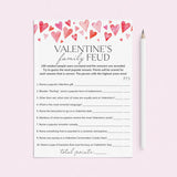 Valentine's Day Game Family Feud with Answers Printable by LittleSizzle