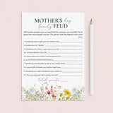 Mother's Day Family Feud Questions and Answers Printable by LittleSizzle