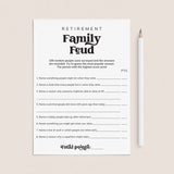 Family Feud Retirement Questions and Answers Printable | Instant Download by LittleSizzle