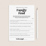 Printable Graduation Family Feud Game with Answers by LittleSizzle