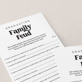 Printable Graduation Family Feud Game with Answers