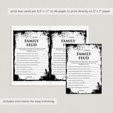 Halloween Family Feud Questions for Adults Printable | With Answers