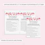 Valentine's Day Game Family Feud with Answers Printable