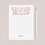 Baby Girl 1st Birthday Favorite Memory Cards Printable by LittleSizzle