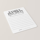 Family Reunion Icebreaker My Favorite Memory Cards Printable