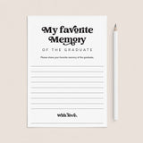 Printable Graduation Memory Cards by LittleSizzle