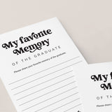 Printable Graduation Memory Cards