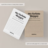 Printable Graduation Memory Cards