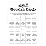 Bookish Bingo Printable Book Club Icebreaker Bingo by LittleSizzle