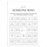 Printable Icebreaker Bingo Find Someone Who by LittleSizzle