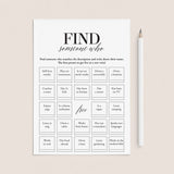 Class Reunion Bingo Find Someone Who Mingle Icebreaker Game Printable by LittleSizzle