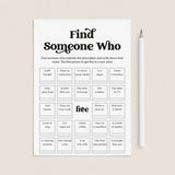 Printable Human Bingo Icebreaker Find Someone Who by LittleSizzle