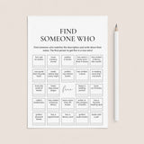 Book Club Icebreaker Bingo Find Someone Who Printable by LittleSizzle