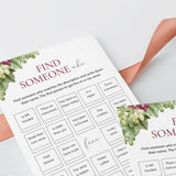 Find Someone Who Wine Party Game Printable
