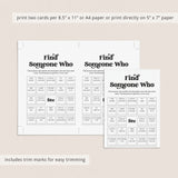 Printable Human Bingo Icebreaker Find Someone Who