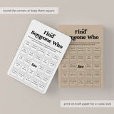 Printable Human Bingo Icebreaker Find Someone Who