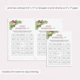 Find Someone Who Wine Party Game Printable