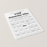 Family Reunion Bingo Game Find Someone Who Printable