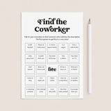 Printable Office Human Bingo Find The Coworker by LittleSizzle