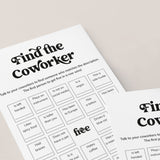 Printable Office Human Bingo Find The Coworker | Get To Know You Work Bingo
