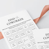 Find The Coworker Bingo Printable Get to Know You Office Game