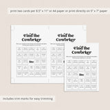 Printable Office Human Bingo Find The Coworker | Get To Know You Work Bingo