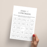 Find The Coworker Bingo Printable Get to Know You Office Game