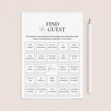 Icebreaker Bingo Find The Guest Printable by LittleSizzle