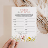 Birthday Party Ice Breaker Game Finish Her Phrase Printable