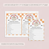 Spooky Bachelorette Party Game Finish Her Sentence Printable