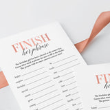 Finish Her Phrase Birthday Game for Her