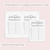 Simple Birthday Party Game Finish My Phrase Instant Download