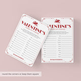 Printable Valentines Game for Group Finish My Phrase